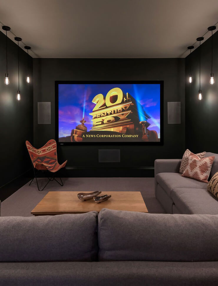 movie room garage conversion ideas