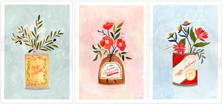 kitchen prints by Katie Stack